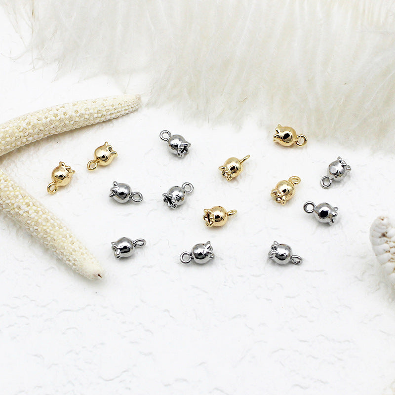 Wholesale 2pcs/pack  Copper Three-dimensional Lily of the Valley DIY  Pendant Accessory